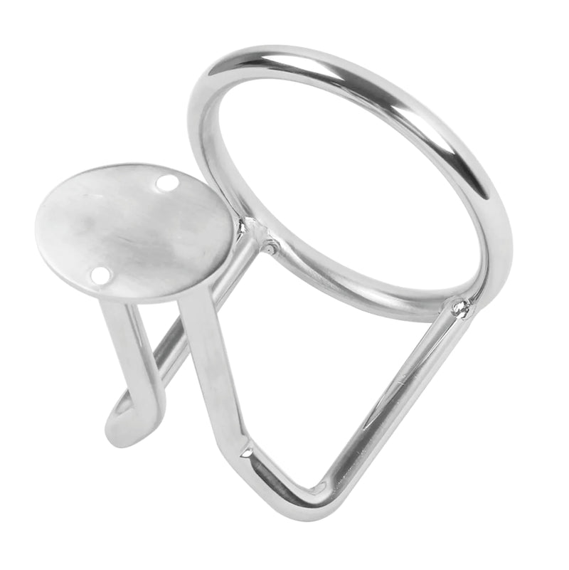 Marine Boat Cup Holders,Stainless Steel 316 Ring Drink Holder Ringlike Wall Mounted Cup Holder for Yacht Boat Accessories 2PCS