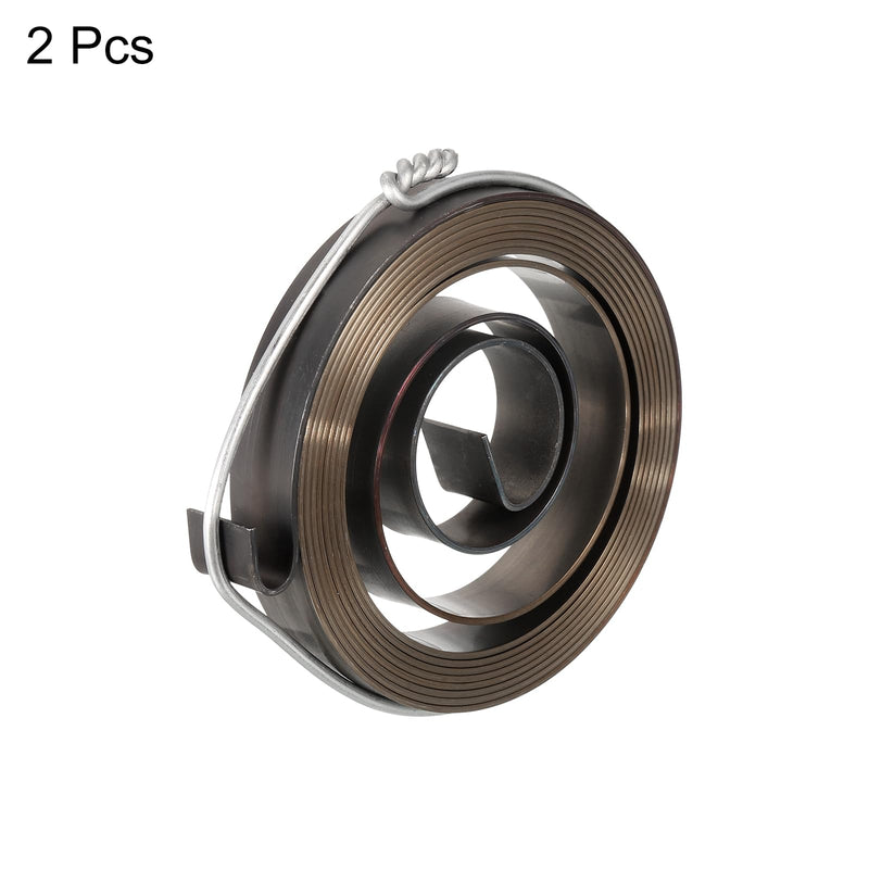 uxcell Drill Press Spring Drill Press Quill Feed Return Coil Spring Assembly Spring Steel Chemical Blackening Finish 1540mm Expand Long 53 x 10 x 0.8mm 2 Pcs 53 x 10 x 0.8mm - 1540mm Long