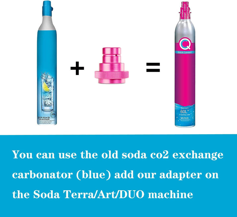 CO2 Quick Adapter Upgrade for Terra Soda Maker,Soda Maker Valve Refill Accessories for Blue CO2 Cylinder with TR21-4 Male Thread - NewNest Australia