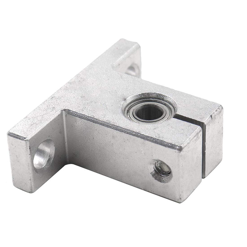 Sydien 2Packs SK10 Linear Rail Shaft Clamping Guide Support CNC Linear Motion Ball Slide with 5mm Bore Bearing