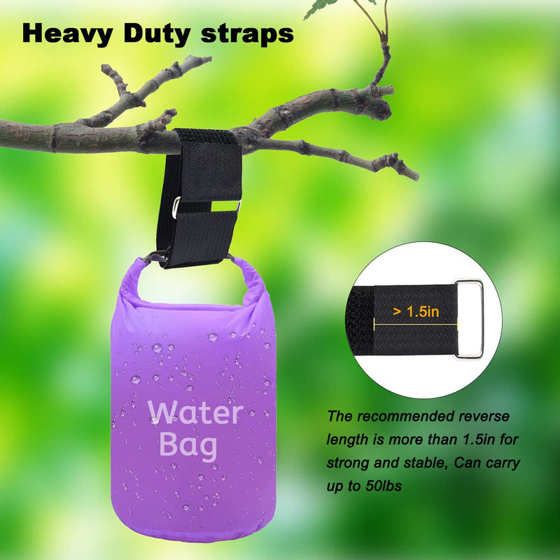 2"x16ft Reusable Cinch Strap with 10 Metal Buckles, Cut-to-Length Fastening Securing Straps, Adjustable Nylon Cable Straps and Cord Ties for Organizer or Storage, 2 inch Wide, Black 2in x16ft
