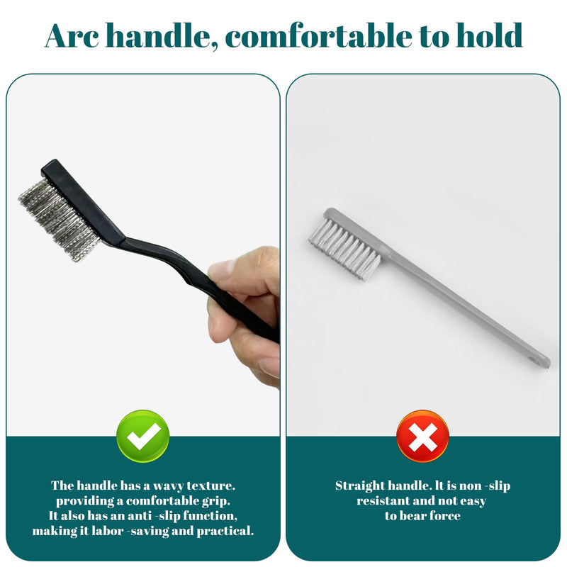 48 Pcs Mini Stainless Steel Wire Brush Set, Wire Scratch Brush 48