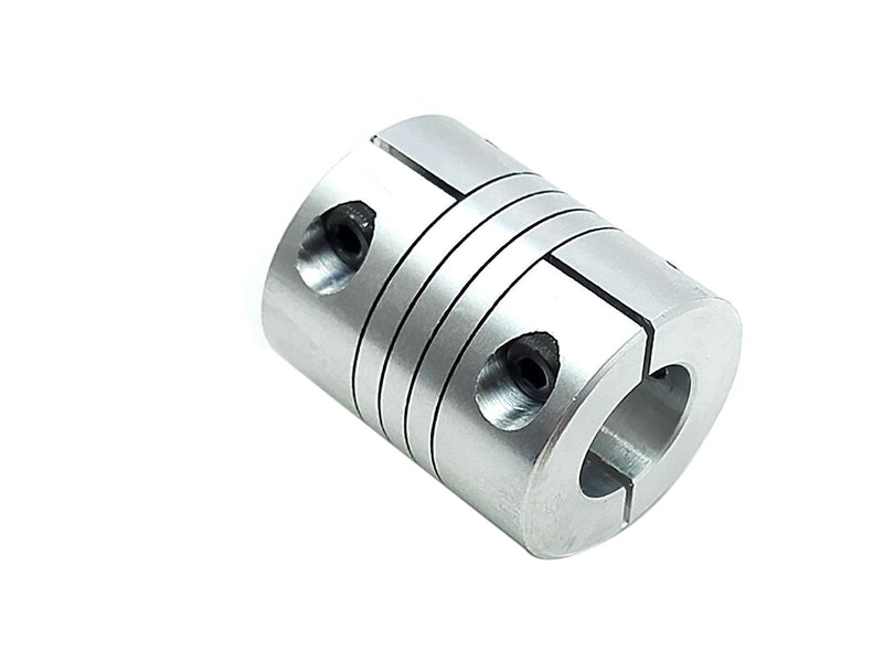 9.5 x 12.7mm 3/8" x 1/2" Flexible Shaft Coupling Rigid Coupler D25 L30