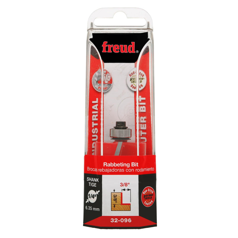 Freud 32-096: 1-1/4" (dia.) Rabbeting Bit with 1/4" shank, 3/8" shank length