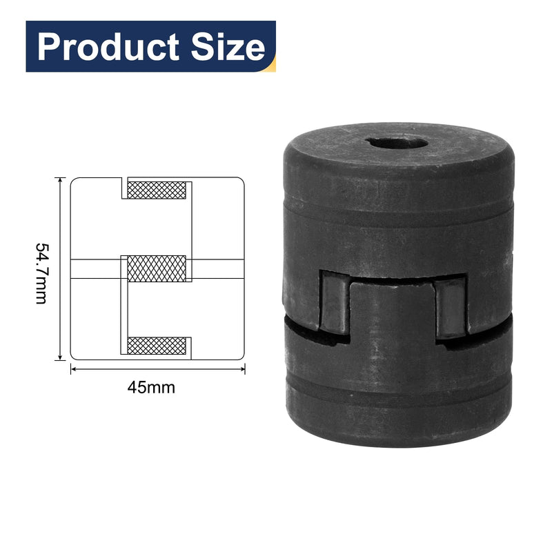 uxcell 7/16" to 7/8" L075 Flexible 3-Piece L-Jaw Coupling Coupler Set & Buna-N NBR Rubber Spider for Log Splitter Hybrid Equipment