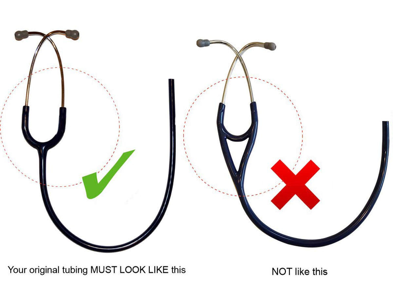 (Stethoscope Binaural) Replacement Tube by Reliance Medical fits Littmann® Classic III Stethoscope - TUBING (Navy Blue)