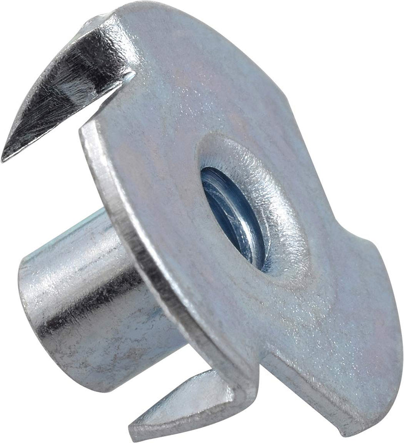 Hillman 180291 Pronged Tee Nut, 8-32, 100-Pack , Zinc #8-32