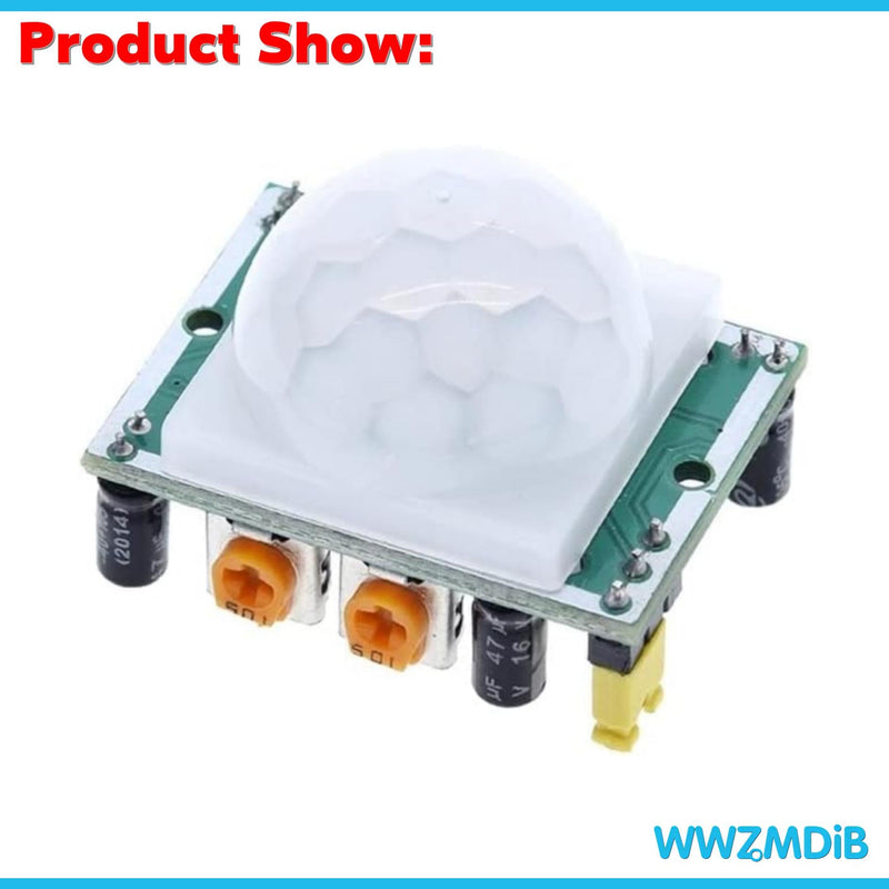 WWZMDiB 5Pcs HC-SR501 PIR Motion Sensor Module + 2Pcs Exclusive housing for Arduino Raspberry Pi Toys, Lamps, Electronic Equipment