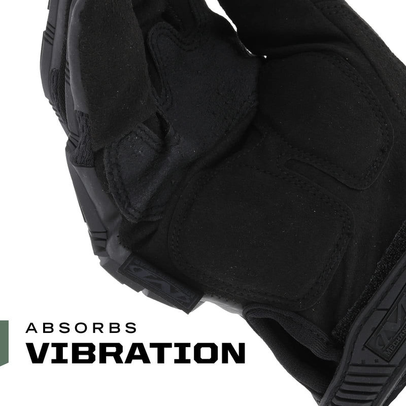 Mechanix Wear: M-Pact Covert Tactical Gloves with Secure Fit, Touchscreen Capable Safety Gloves for Men, Work Gloves with Impact Protection and Vibration Absorption (Black, Large) Black