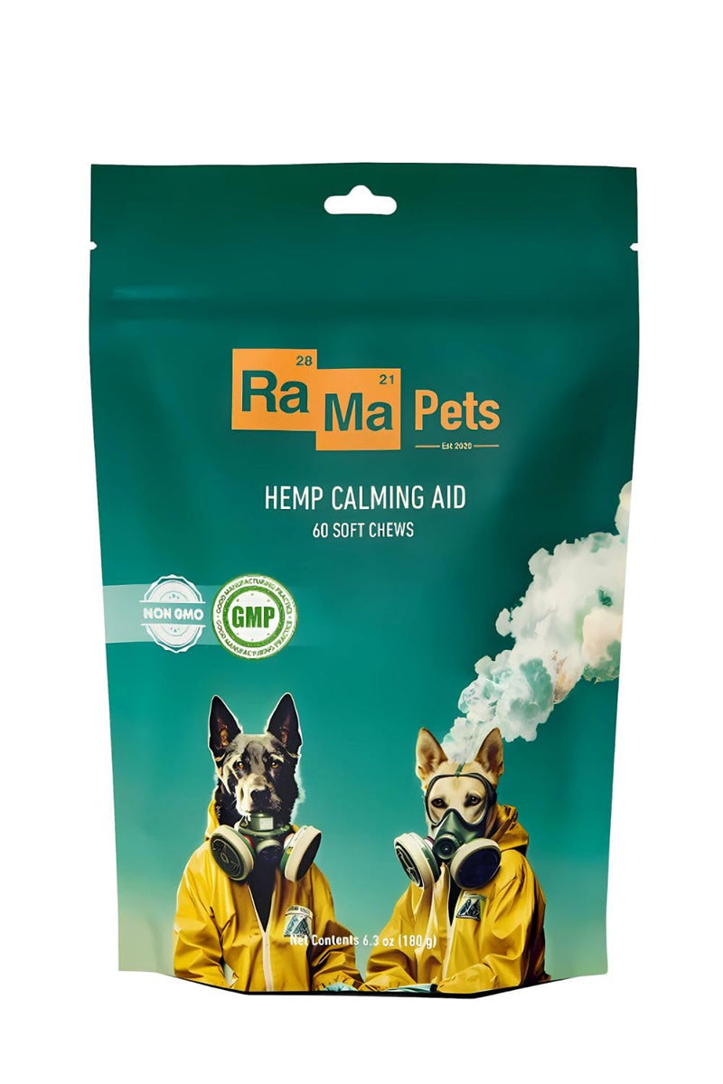 Hemp Calming Chews for Dogs - Soft Supplement with Hemp Seed Oil, Chamomile, Melatonin - Promotes Relaxation, Supports Calm Behavior - All Breeds - USA Made