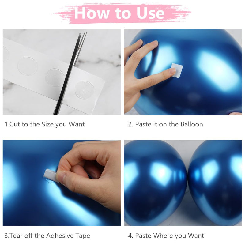 Ainiv 600 PCS Balloon Sticky Dots, Double Sided Dot Stickers, Clear Removable Round Sticky Tack No Trace Sticky Putty Waterproof Dots for Craft Gift Wrapping Wedding Christmas Festival Decoration