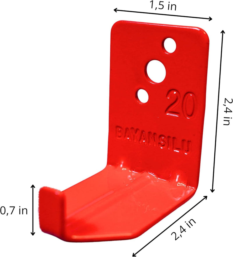 Universal Fire Extinguisher Bracket, Fire Extinguisher Mounts & Brackets up to 40 lbs, Suitable for Big and Small Fire Extinguisher Cabinet, Holder for Dry Chemical and Water Extinguishers (2 Pack) 2