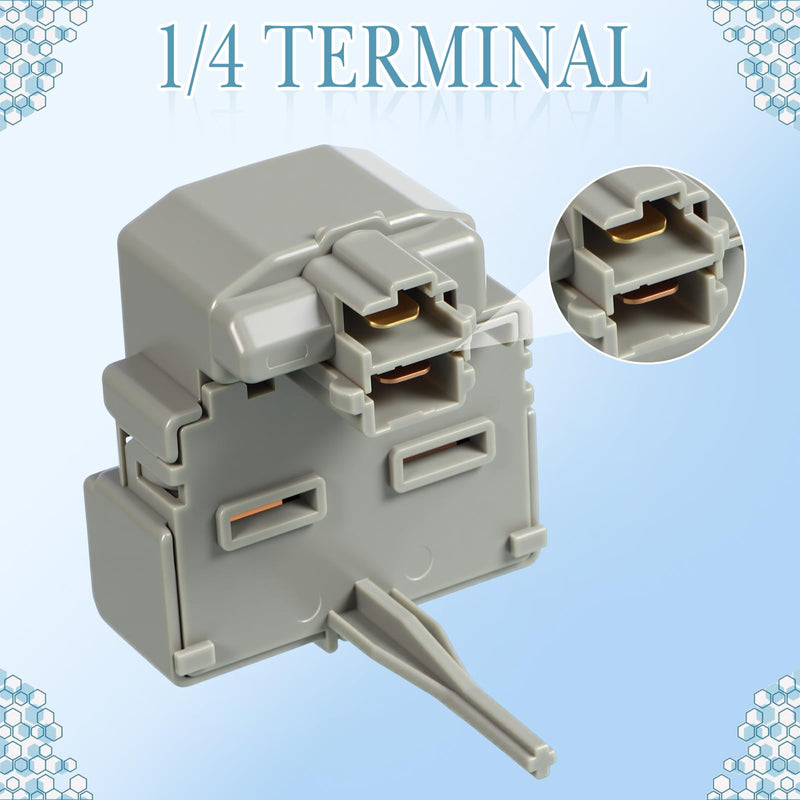 Capoda WR08X22874 Refrigerator Relay and Overload Kit Compatible with Refrigerator CFE CWE CYE DFE GFD AP5970731 PS11701228 Compressor Start Replacements