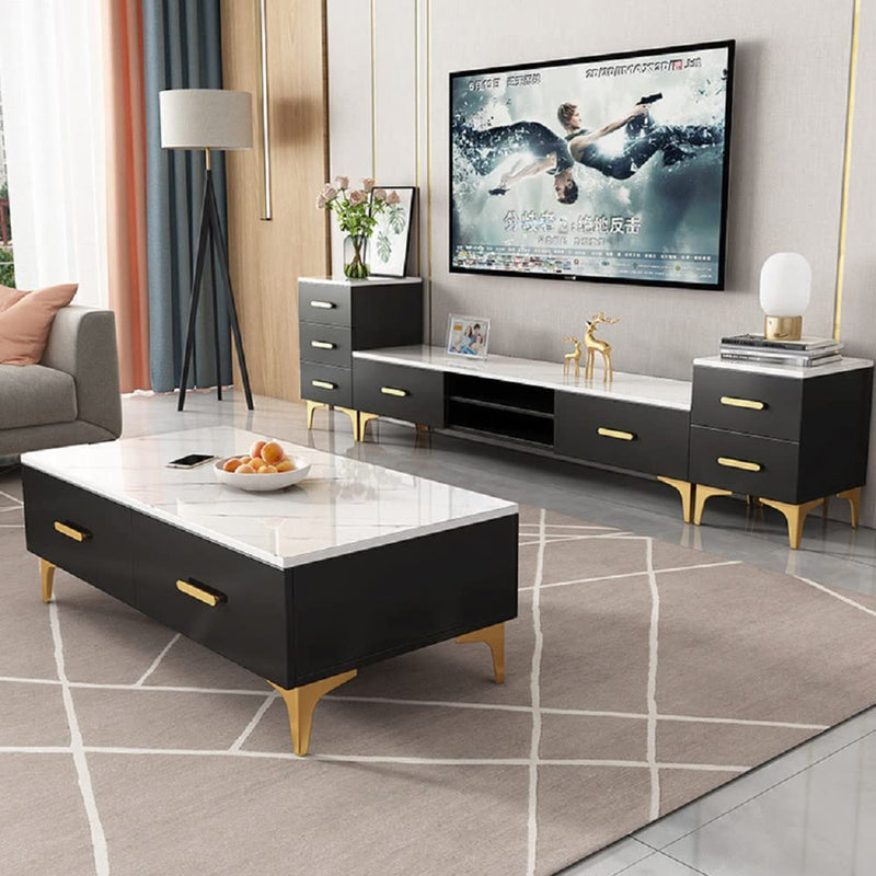 WANLIAN 4 Inch Furniture Legs, Metal Furniture Legs for Cabinet Sofa TV Stand Bookcase 4Pcs (Gold) 4inch