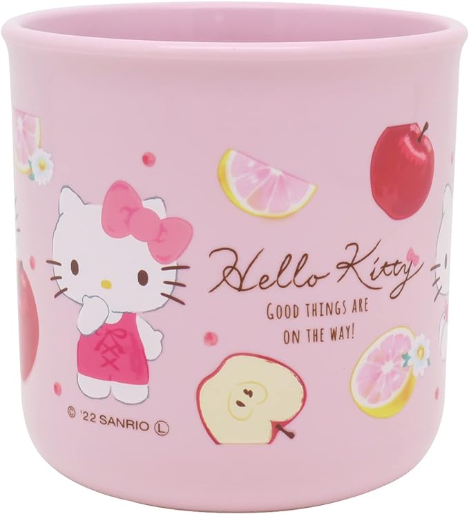 OSK Children's Cup Hello Kitty Fruit Plastic Cup Made in Japan C-1 Pink - NewNest Australia