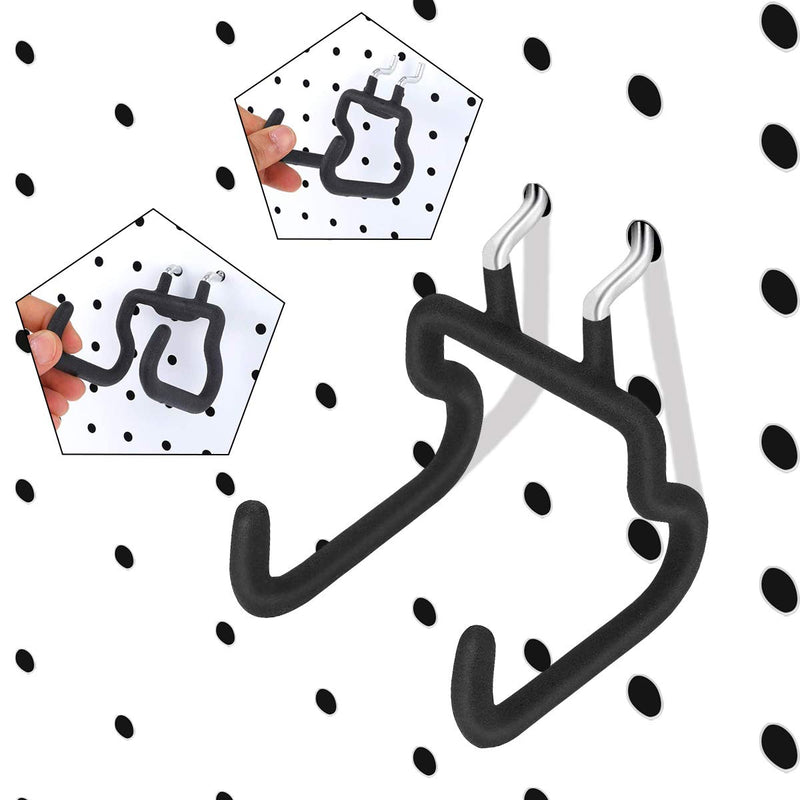 6PCS Pegboard Drill Holder Pegboard Hooks Pegboard Accessories for Tool,Accessory Storage,Jewelry Display,Craft Hobby Supplies in Places-Garage,Kitchen,Workbench,Basement,Craft Room,Shop