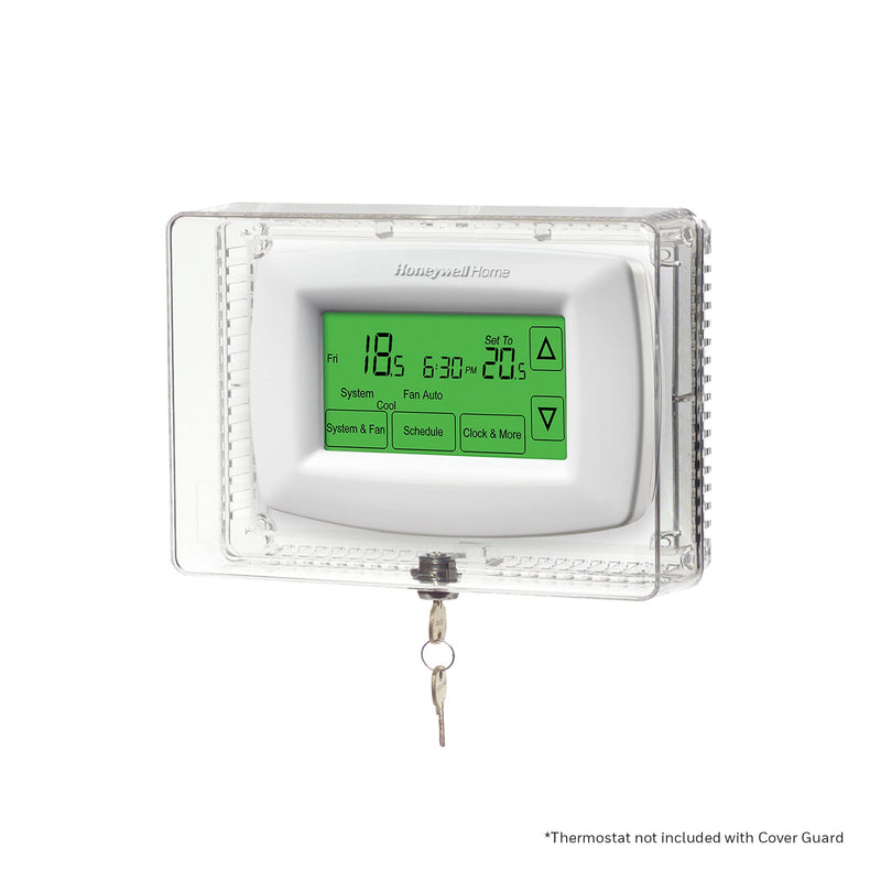 Honeywell Home CG512A1009 Large Thermostat Guard, Fits Thermostats 8. 25" W x 5. 75" H or Smaller Clear 1
