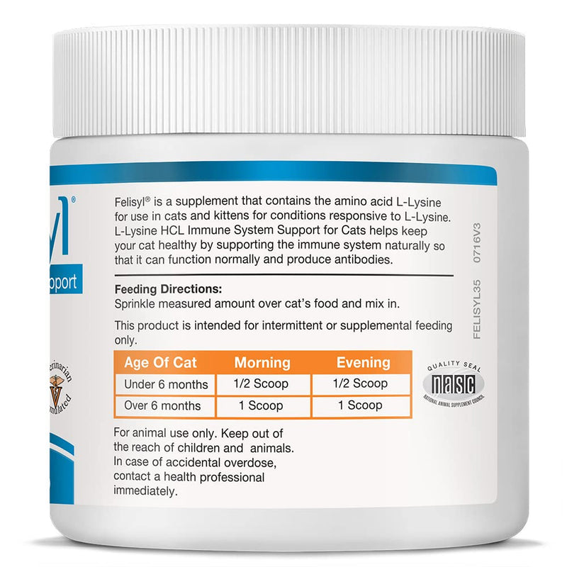 Felisyl Immune System Support Granules - Support Healthy Tissues, Respiratory and Vision for Cats - 3.5 oz - PawsPlanet Australia