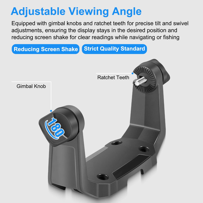 Replacement for 740143-1 Gimbal Bracket Mounting Kit Compatible with Humminbird Helix 5 Series Fish Finders – Adjustable Viewing Angle, Anti-Vibration Design, Durable Marine-Grade Construction