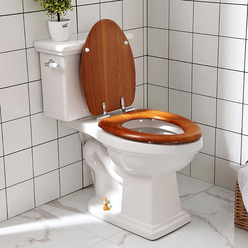 Mushroom Toilet Bolt Caps Porcelain Toilet Bolt Covers Decorative,Fun Toilet Screw Cover Caps,2Pcs Ceramic Mushroom Toilet Screw Caps,Toilet Bowl Bolt Covers for Bathroom Decor,Easy to install (D) D