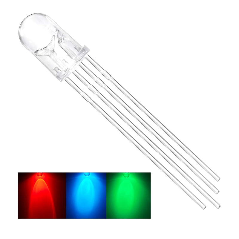 RGB LED for Arduino, ESP32, ESP8266, Raspberry Pi, Common Cathode, 50 Pieces