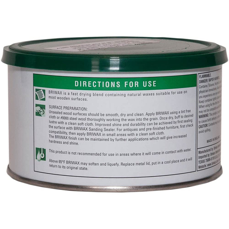 Briwax Darkbrown Brown Dark Furniture Wax, Cleans, Stains, and Polishes, 16 Ounce