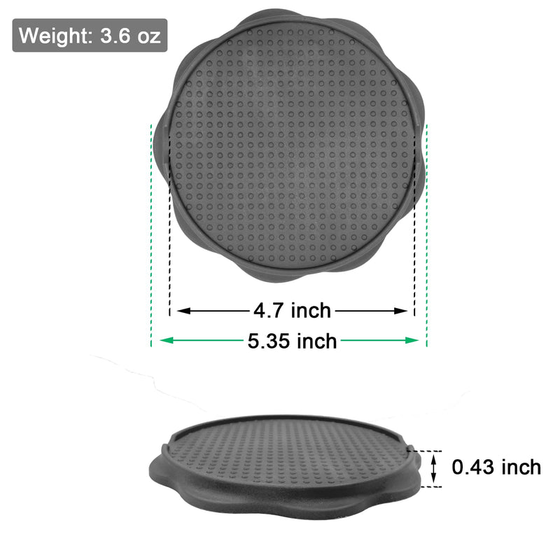 Furniture Pads for Camping Chairs Anti-Sinking Outdoor Furniture Cups Chair Leg Protectors for Sand, Lawn or Soft Ground (8, Grey, 5.35 in) 8