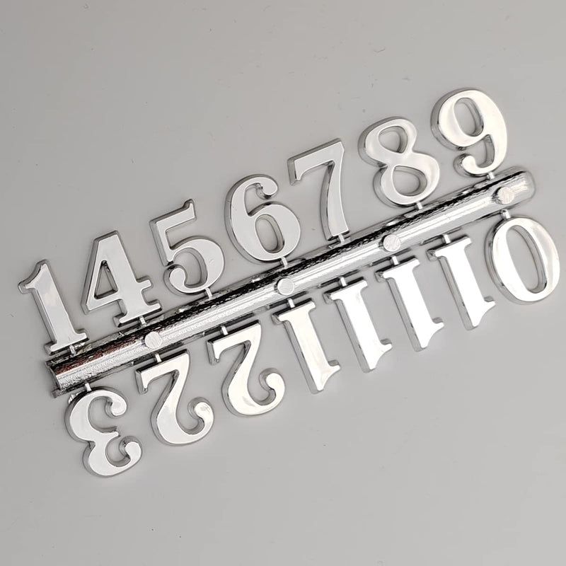 GXXMEI 18Sets Clock Numerals Kit Including Arabic Number and Roman Number DIY Digital Clock Numbers for Design Replacement Repairing Clock Accessories (Gold, Silver, Black)