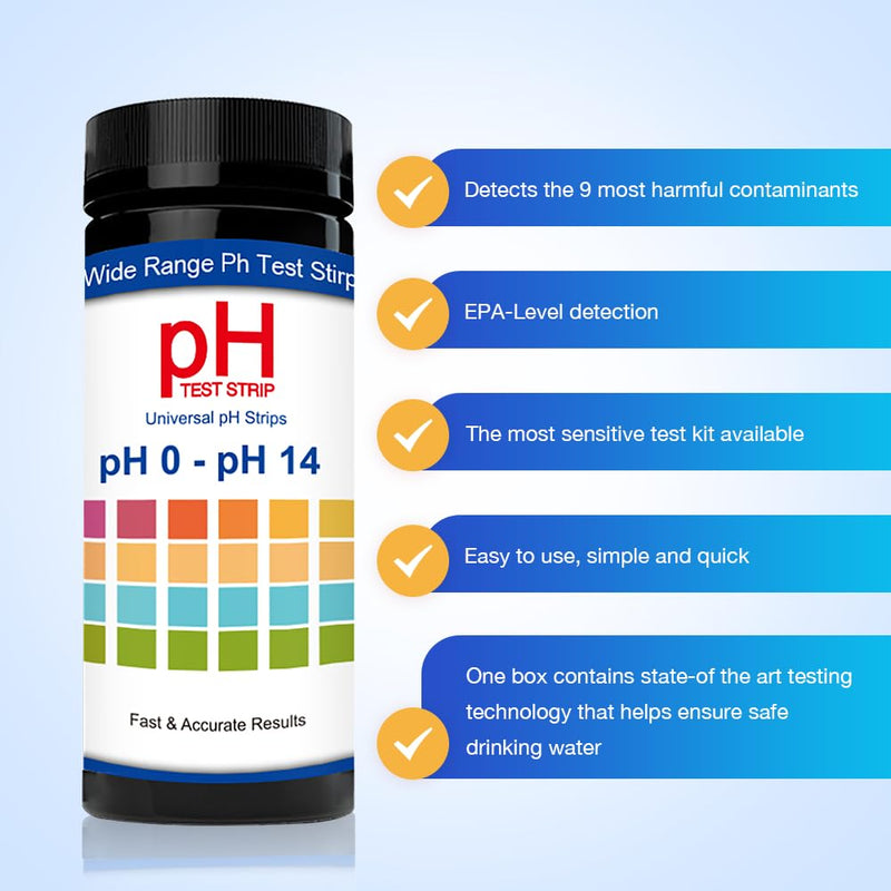 100pcs pH Test Strips, Universal pH 0-14, Testing pH for Urine Saliva Drinking Water Labs Aquariums Gyms Pools…
