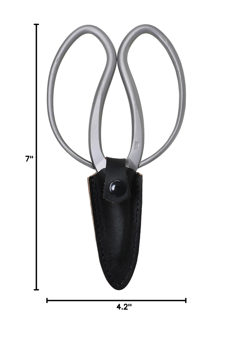 KAKURI Bonsai Scissors Made in Japan 7", Japanese Stainless Steel Blade, Okubo Shears for Bonsai and Garden Use