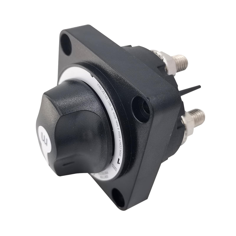 Boat Battery Disconnect Switch, Waterproof 32V On/Off Heavy Duty Switch for Car, RV, Truck, Black