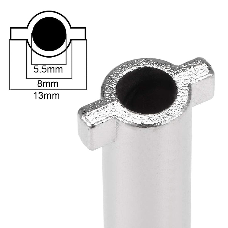 uxcell Electrical Cabinet Key 5.5mm Hole Zinc Alloy Water Meter Box Safety Key 70x48mm 5Pcs