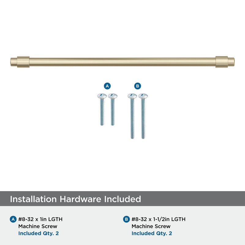 Amerock BP36861BBZ | Destine 8-13/16 inch (224 mm) Center-to-Center Golden Champagne Cabinet Pull | Kitchen Cabinet Hardware | Furniture Hardware | Drawer Handle