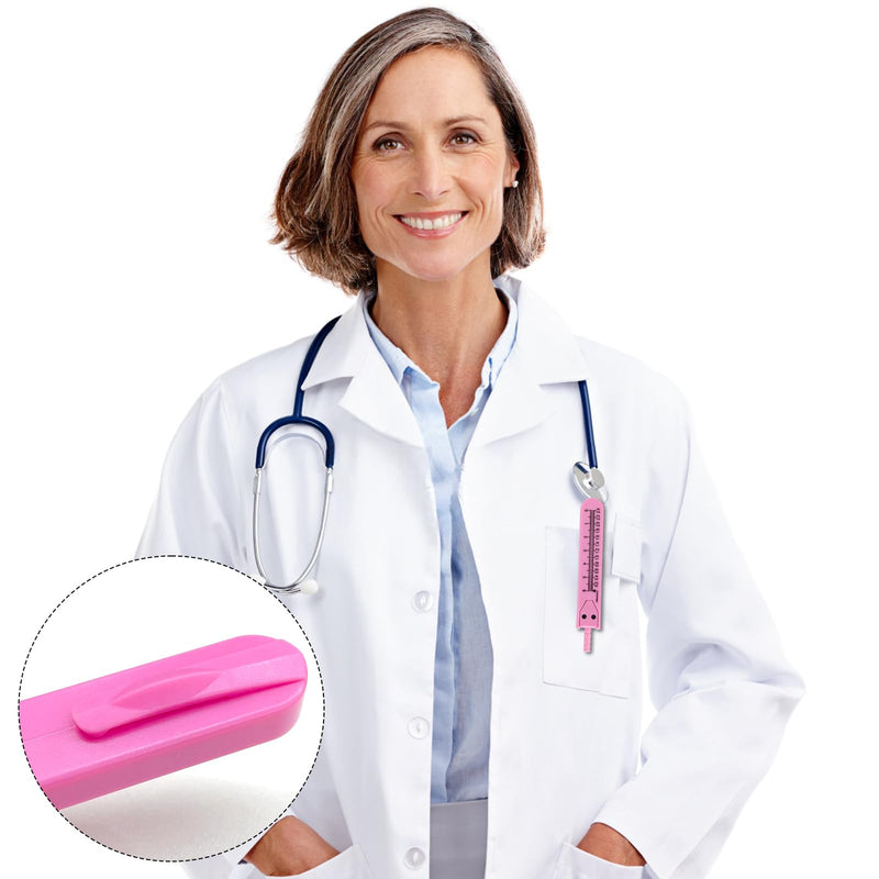 Calipers Measuring Tool for Nursing, Calipers Measuring Tool with Ruler Nurse or Doctor Electrocardiographs Measuring Tool Caliper Electrocardiogram Drafting Divider for Monitor (Pink)