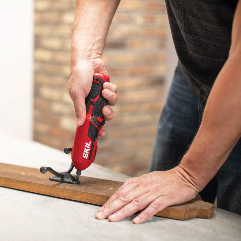 SKIL 4V Pivot Grip Rechargeable Cordless Screwdriver, Includes 9pcs Bit, 1pc Bit Holder, USB Charging Cable - SD561802 4V Pivot Grip Screwdriver_9pc Set