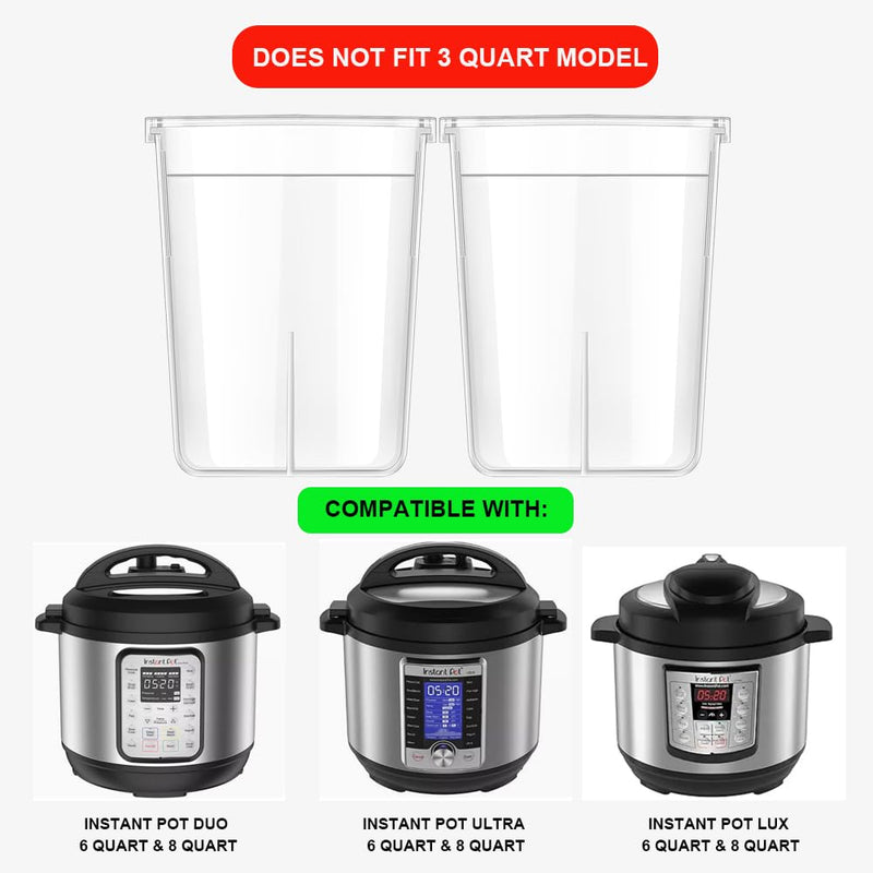 Condensation Collector Replacement for Instant Pot DUO, Duo Plus, ULTRA, LUX, 5, 6, 8 Quart All Series Ultra 60, DUO60, DUO89 and LUX80 (2 Pcs) 2 Pcs