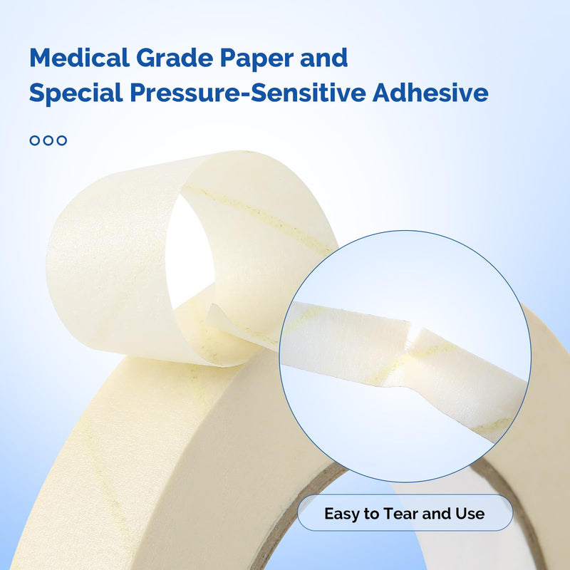 JMU Autoclave Tape 1 Roll, 3/4'' x 60 Yards, Sterilization Indicates Tape for Steam Sterilization 3/4"
