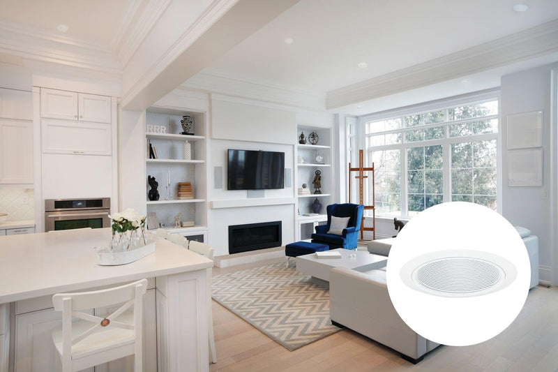 Juno Lighting 205W-WH 5-Inch Recessed Light, Downlight Baffle, White with White Trim White Baffle with White Trim