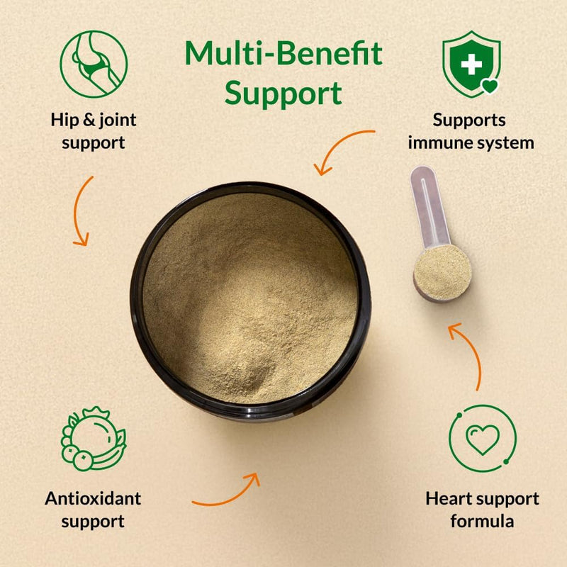 ULTIMATE PET NUTRITION Nutra Thrive™ Canine 40 in 1 Nutritional Supplement for Dogs, Powder Supplement for Dogs, Digestion and Immune Support, Vitamins, Minerals, Probiotics, Enzymes, 30 Servings - NewNest Australia