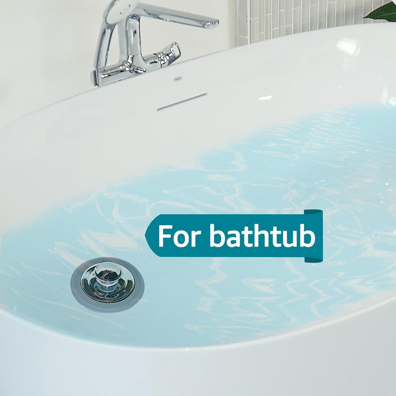 Bathtub Drain Stopper, Sink Stopper, Tub Stopper, Bathtub Drain Plug, Universal Bathroom Bath Tub Drain Stoppers, Shower Drain Cover Accessories Replacement Jets Hair Catcher Topper Rubber(Patented)