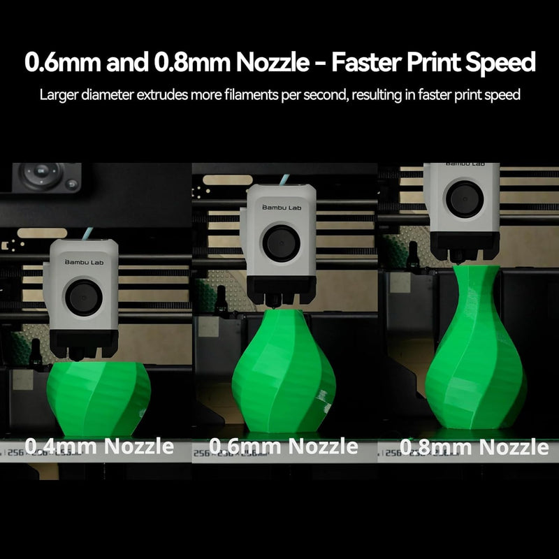 Bamboo Original P1/P1P/P1S 0.2mm Stainless Steel Hotend Complete Kit with Fan,Full Assembly Hot End Kit for Bambu Lab P1 Series 3D Printer 0.2mm P1 Series