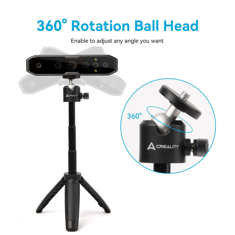 Creality 3D Scanner Turntable and Tripod Kits for CR-Scan Otter/Raptor 3D Scanner with 1/4 inch Standard Thread, 7.87 inches Diameter Turntable