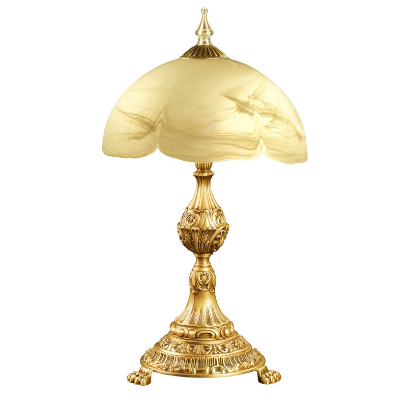 PATIKIL 1.8" Tall Brass Lamp Finials Cap Knob, 1 Set Lamp Screw Holder Tapped 1/4-27 for Table and Floor Lamp Shade Decorations