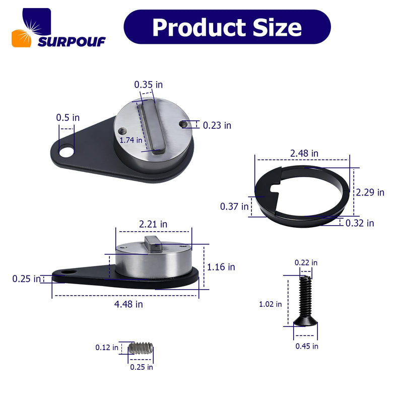 2281932 2287300 2283411 Pivot Brackets & Pivot Bushings Repair Kit Engine Rear Pivot Bushing Kit Fits for Minn Kota Ultrex & Fortrex Trolling Motors, Replacement 2281932 2287300 2283411
