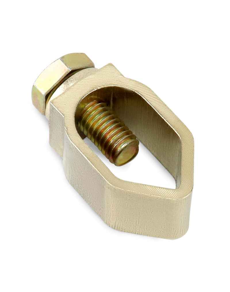 QWORK Direct Burial Ground Rod Clamp, 10 Pack 5/8" Diameter Copper Mechanical Connectors 5/8"
