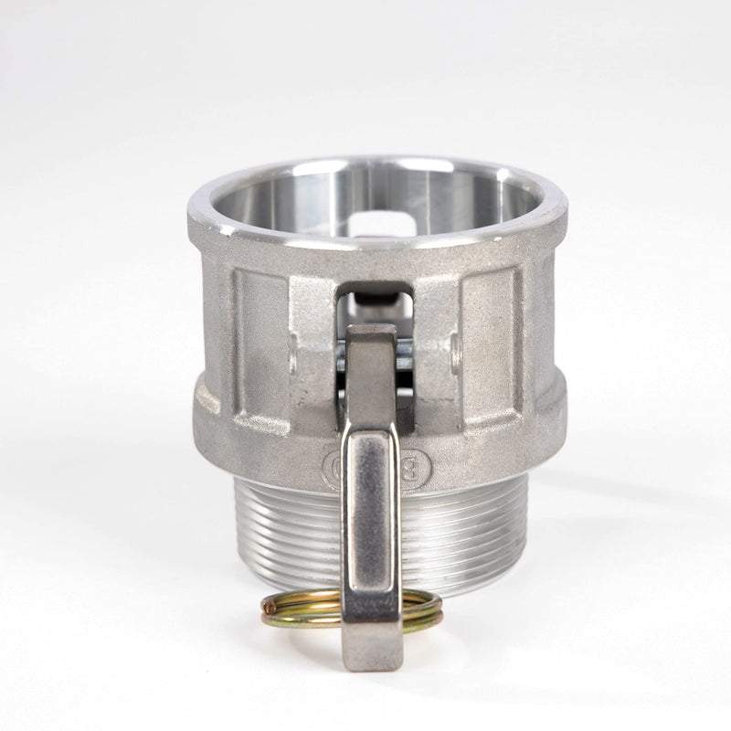 2 pcs Aluminum cam lock fittings (2" Part B) cam groove hose fitting camlock fittings, Male Adapter Female NPT Thread camlock fitting (2'') 2 Inch
