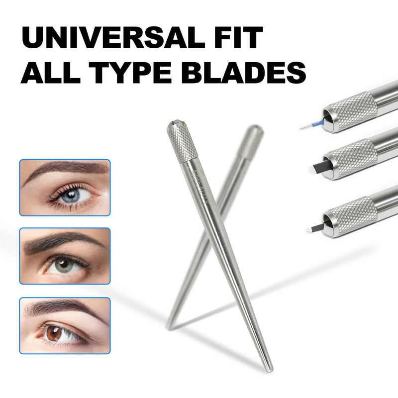 Eyebrow Ruler Brow Compass Golden Ratio Stencil Flexible Arms Microblading Tattoo Eyebrow Positioning Measurement Calipers Foldable Makeup Symmetrical Tool with Stainless Steel Microblading Pen Set