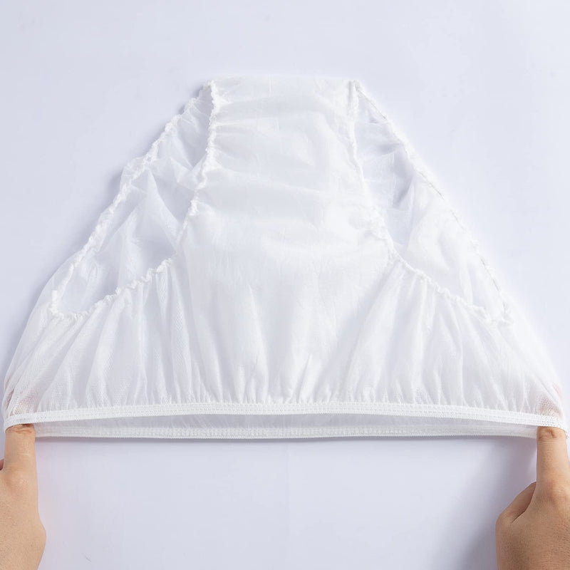 35 Pack Men's Disposable Nonwoven Underwear Portable Briefs for Traveling Fitness Hotel Spa Hospital Stays XX-Large White