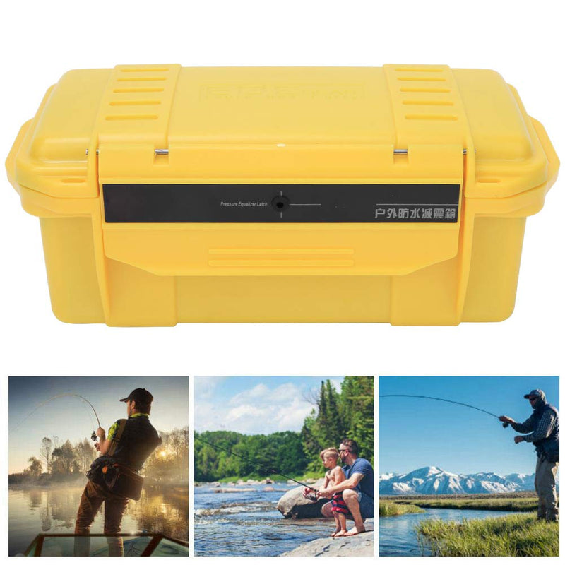 Outdoor Tool Storage Case Waterproof Shockproof for Camping – Airtight Dry Box for Drone Camera Equipment with Buffer Cushion, Outdoor Storage Container for Fishing, Hiking (7.87x3.94 x 3.15 inch)