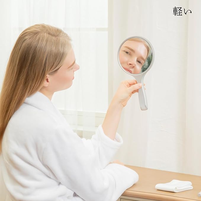 Horiuchi Kagami Kogyo Safe, secure, unbreakable mirror, lively mirror, hand mirror, makeup mirror, Mother's Day, Respect for the Aged Day, gift - NewNest Australia